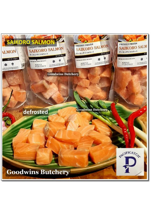 Freshly frozen Pacific Catch SAIKORO SALMON (price/bag 250g +/- 22pcs)